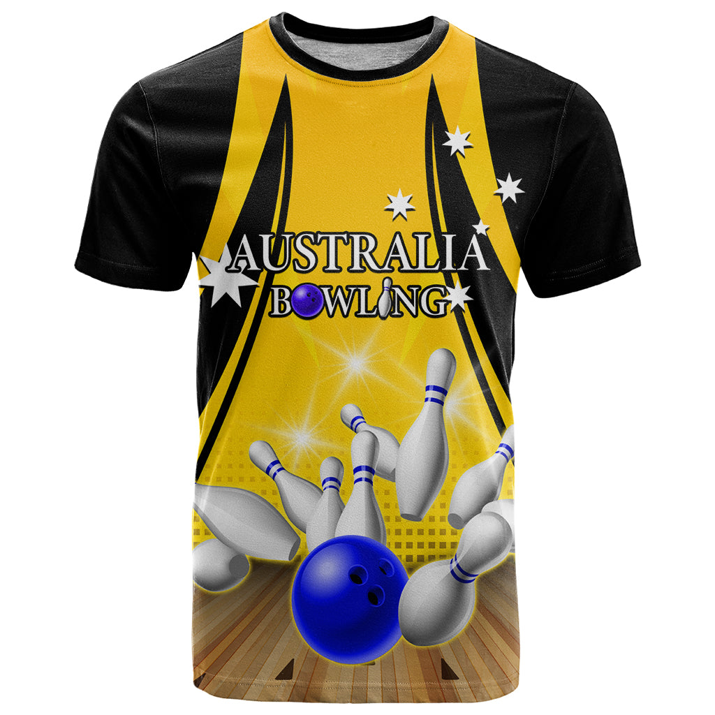 Australia Bowling T Shirt I Am A Bowling Pin Curve Style