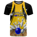 Australia Bowling T Shirt I Am A Bowling Pin Curve Style