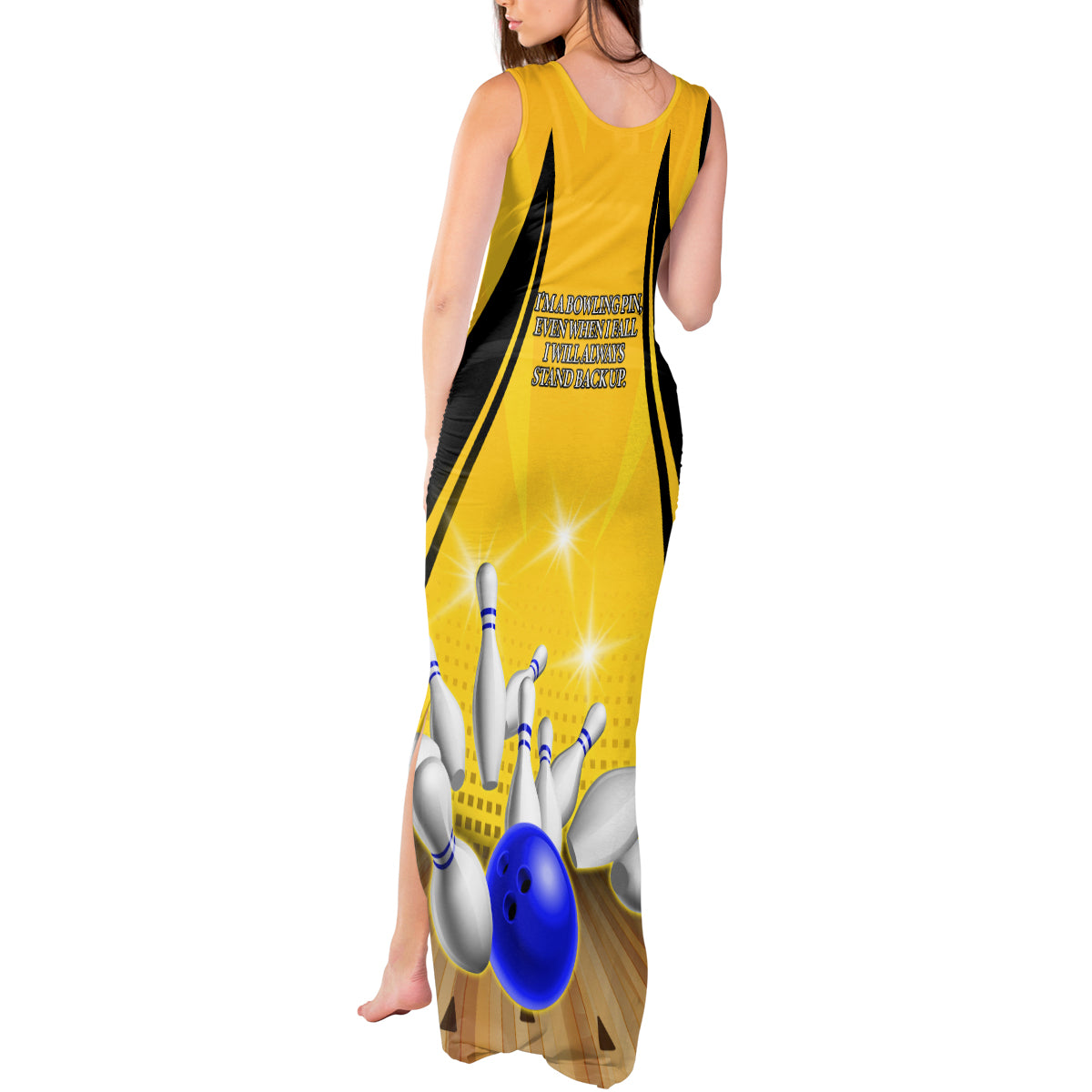 Australia Bowling Tank Maxi Dress I Am A Bowling Pin Curve Style