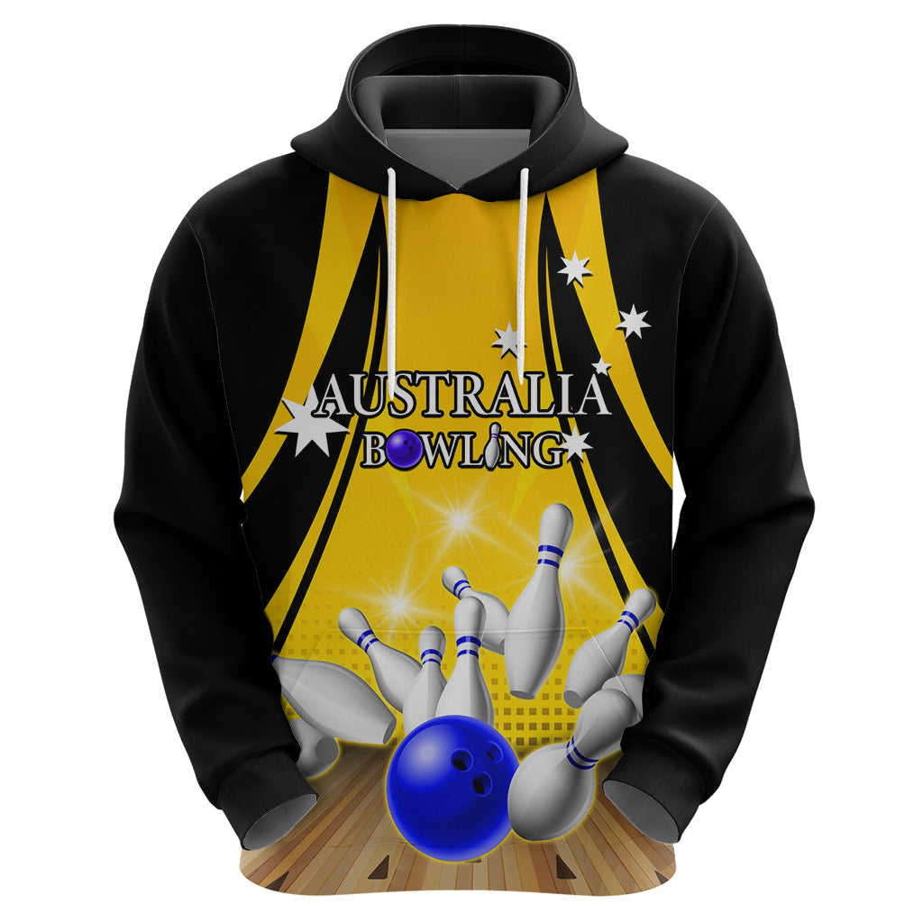 Australia Bowling Zip Hoodie I Am A Bowling Pin Curve Style