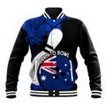 Personalised Australia Bowling Born To Bowl Baseball Jacket Grunge Style