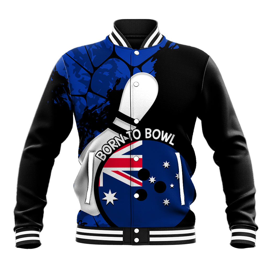 Personalised Australia Bowling Born To Bowl Baseball Jacket Grunge Style