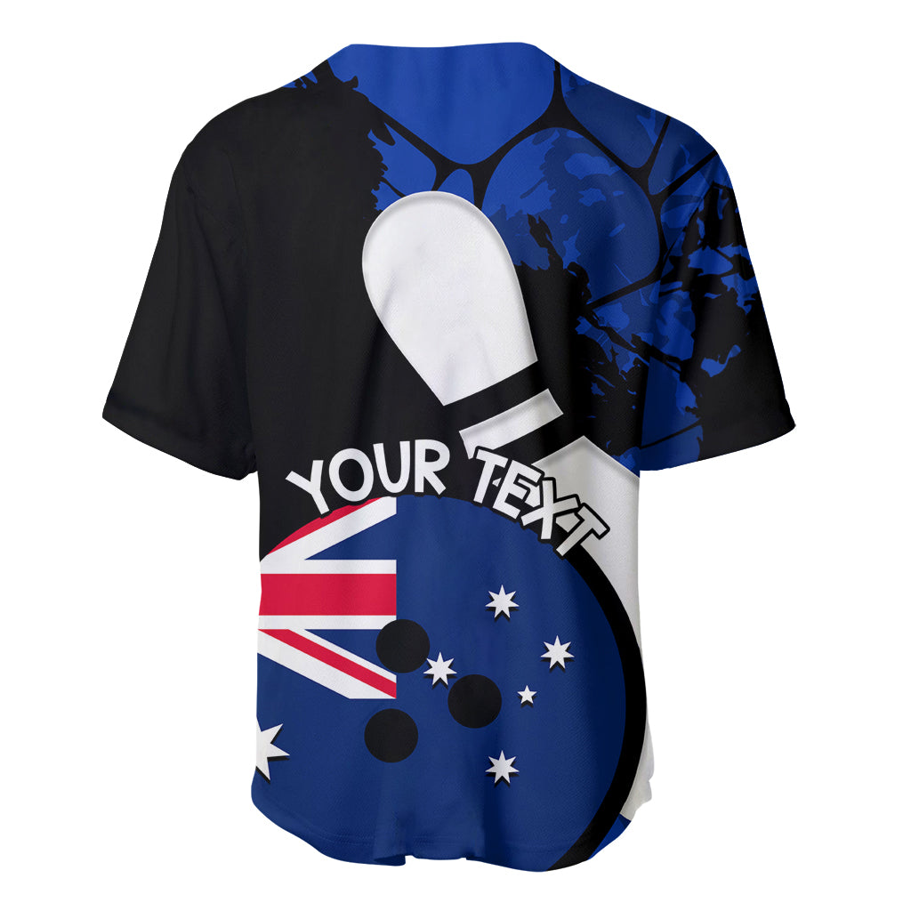 Personalised Australia Bowling Born To Bowl Baseball Jersey Grunge Style