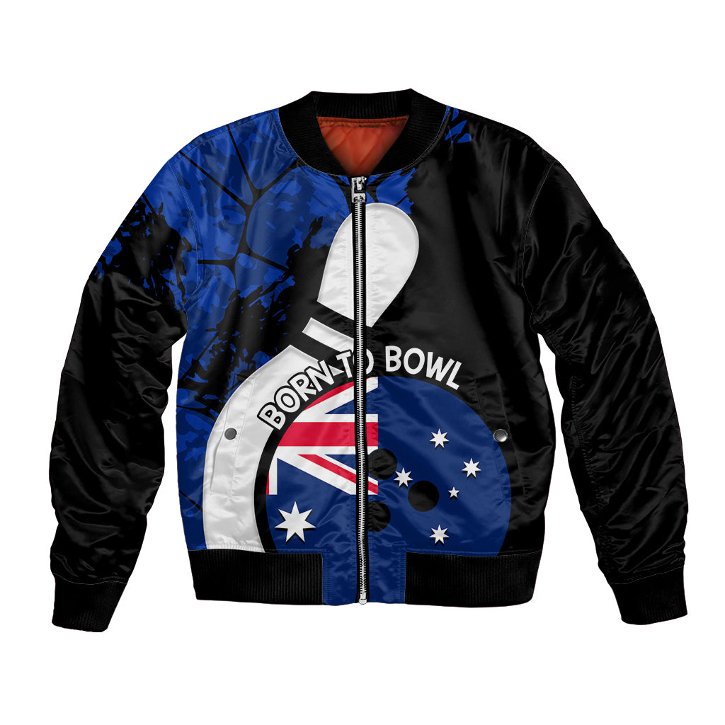 Personalised Australia Bowling Born To Bowl Bomber Jacket Grunge Style