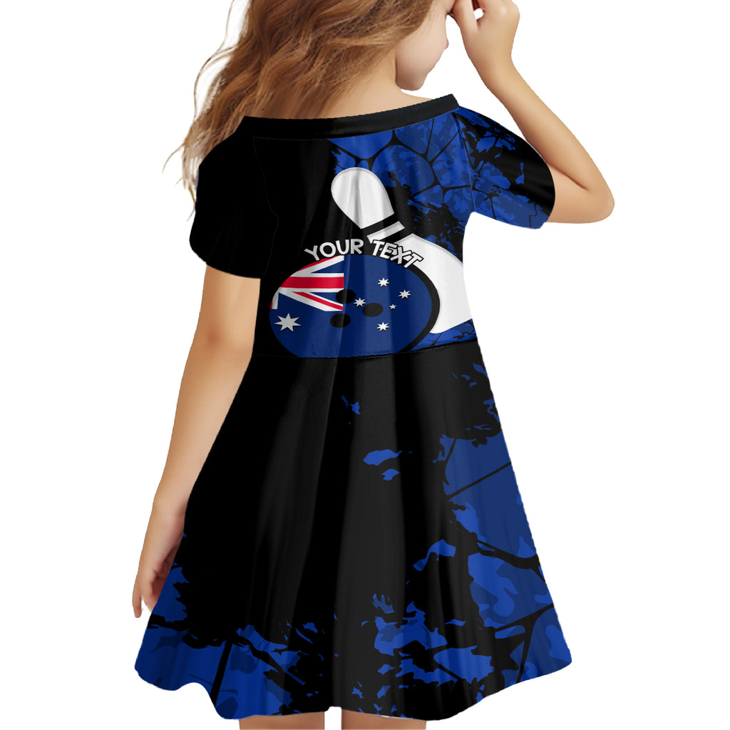 Personalised Australia Bowling Born To Bowl Family Matching Long Sleeve Bodycon Dress and Hawaiian Shirt Grunge Style