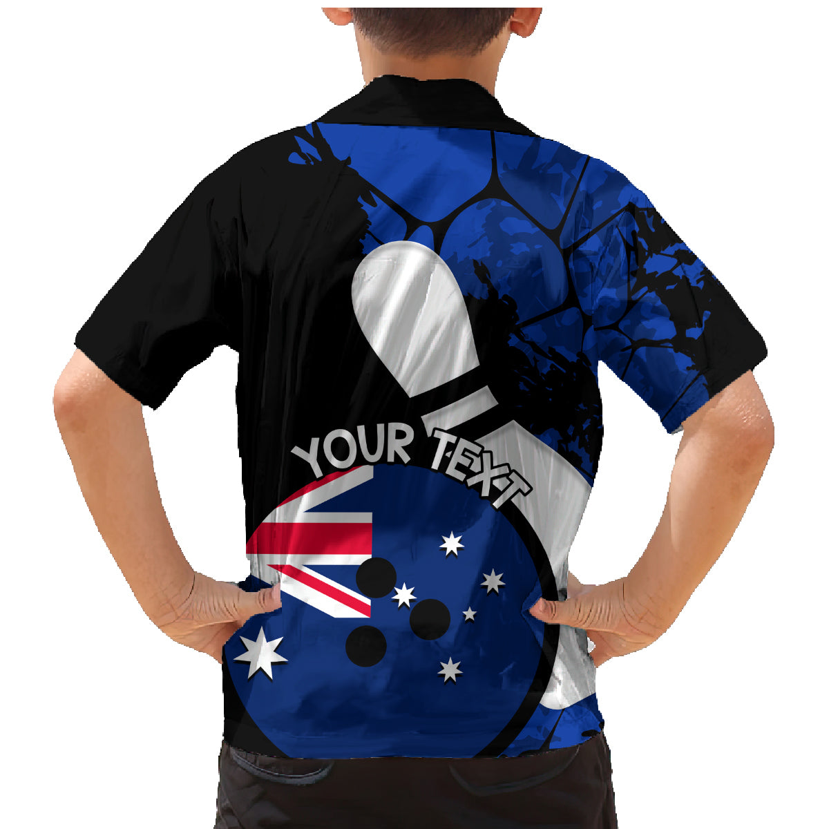 Personalised Australia Bowling Born To Bowl Family Matching Mermaid Dress and Hawaiian Shirt Grunge Style