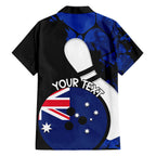 Personalised Australia Bowling Born To Bowl Family Matching Off Shoulder Maxi Dress and Hawaiian Shirt Grunge Style
