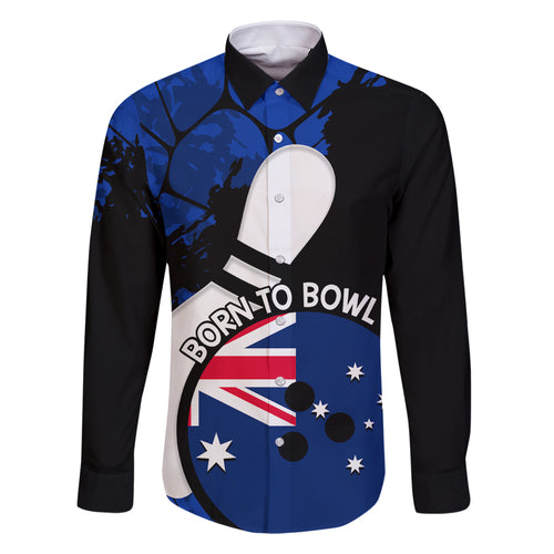 Personalised Australia Bowling Born To Bowl Family Matching Off Shoulder Short Dress and Hawaiian Shirt Grunge Style