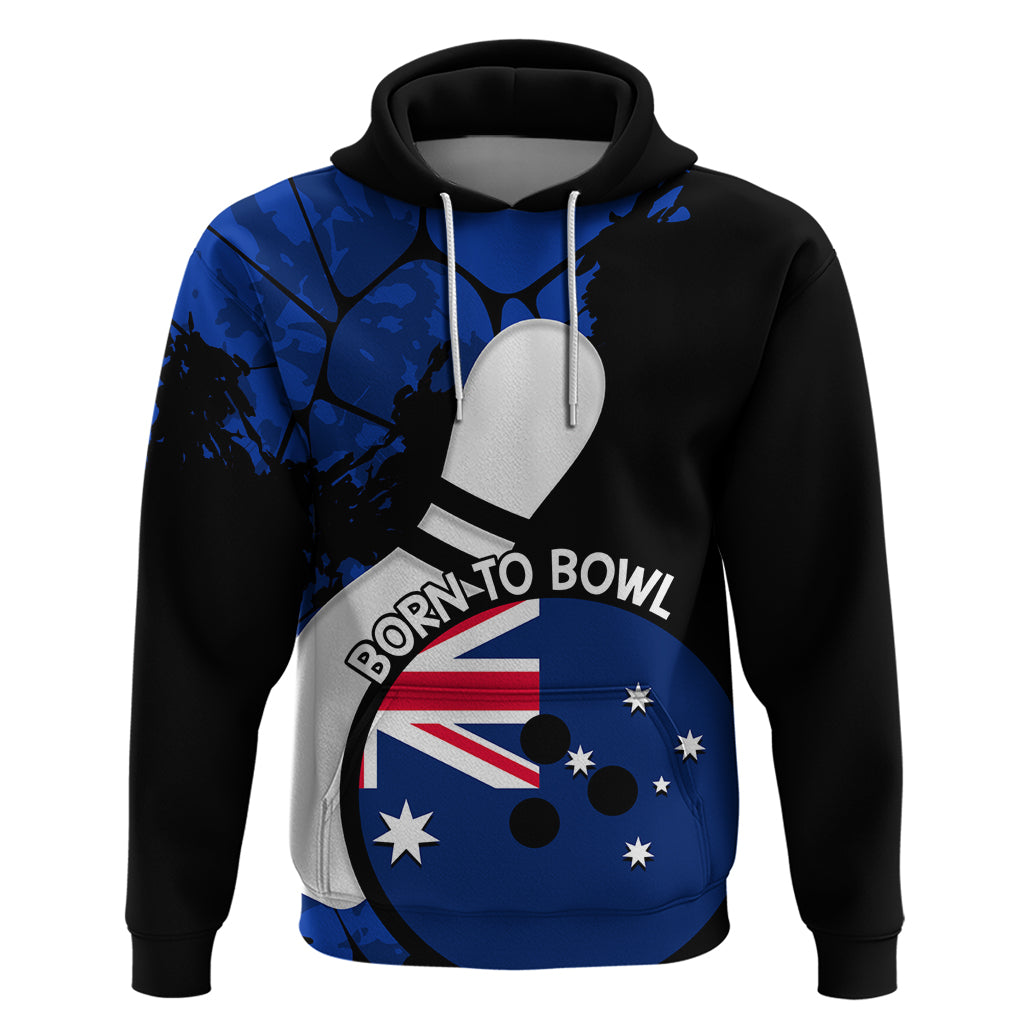 Personalised Australia Bowling Born To Bowl Hoodie Grunge Style