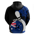 Personalised Australia Bowling Born To Bowl Hoodie Grunge Style
