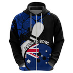 Personalised Australia Bowling Born To Bowl Hoodie Grunge Style