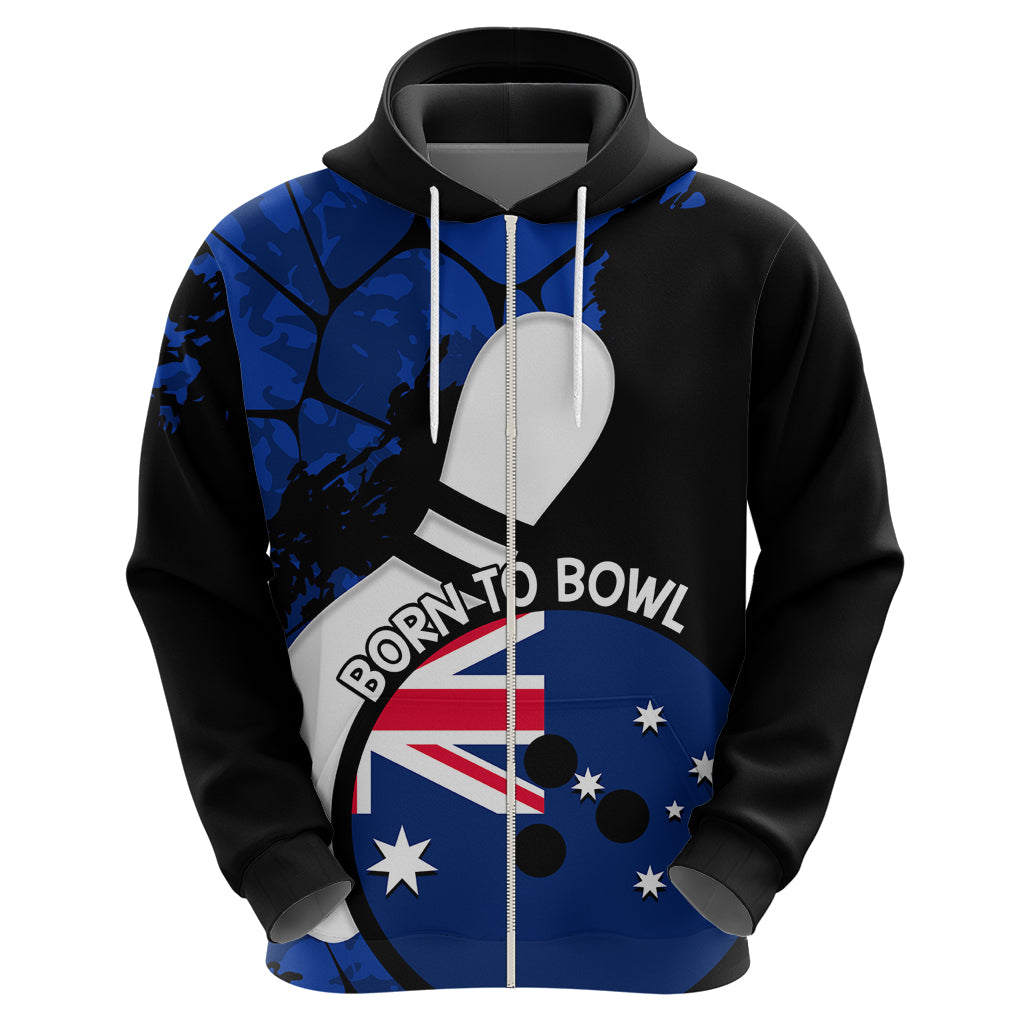 Personalised Australia Bowling Born To Bowl Hoodie Grunge Style