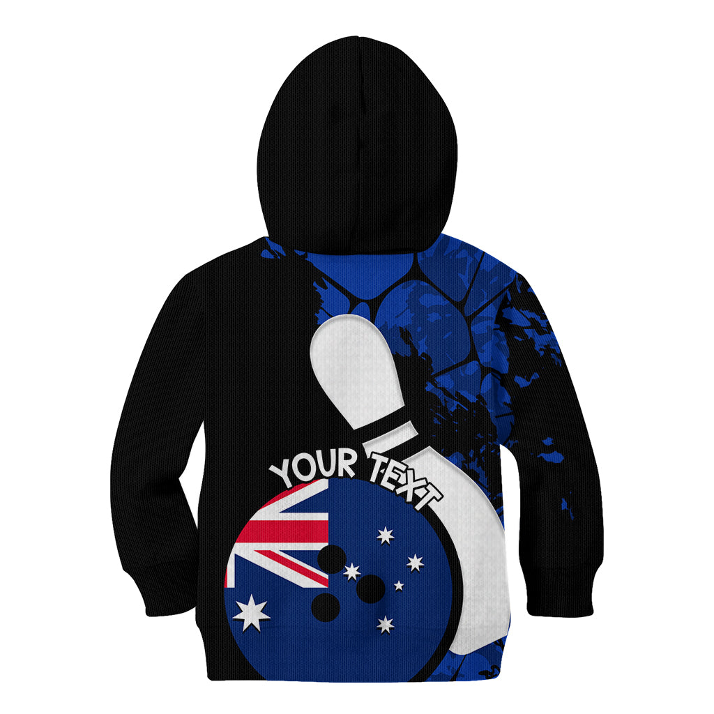 Personalised Australia Bowling Born To Bowl Kid Hoodie Grunge Style