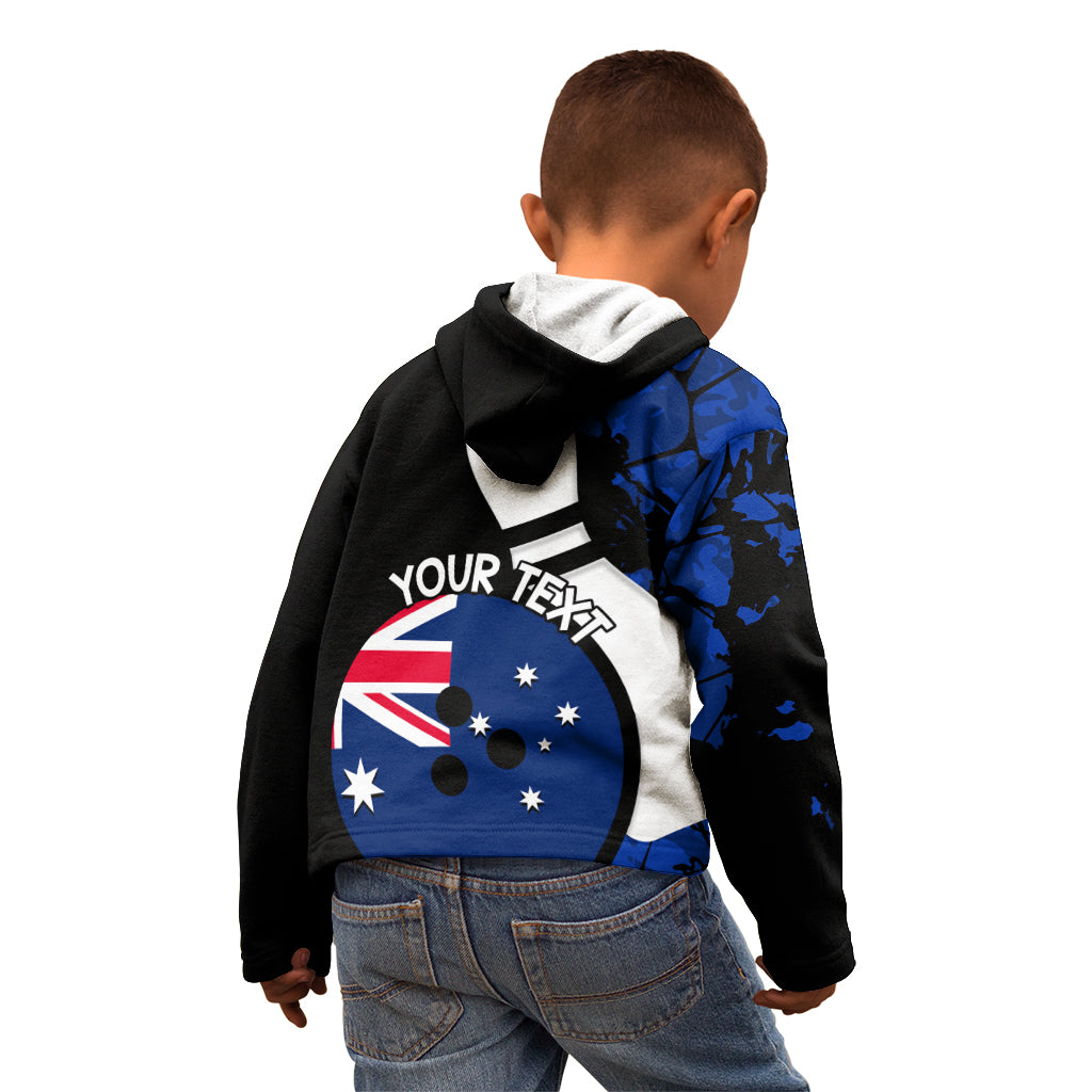 Personalised Australia Bowling Born To Bowl Kid Hoodie Grunge Style