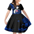Personalised Australia Bowling Born To Bowl Kid Short Sleeve Dress Grunge Style