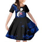 Personalised Australia Bowling Born To Bowl Kid Short Sleeve Dress Grunge Style