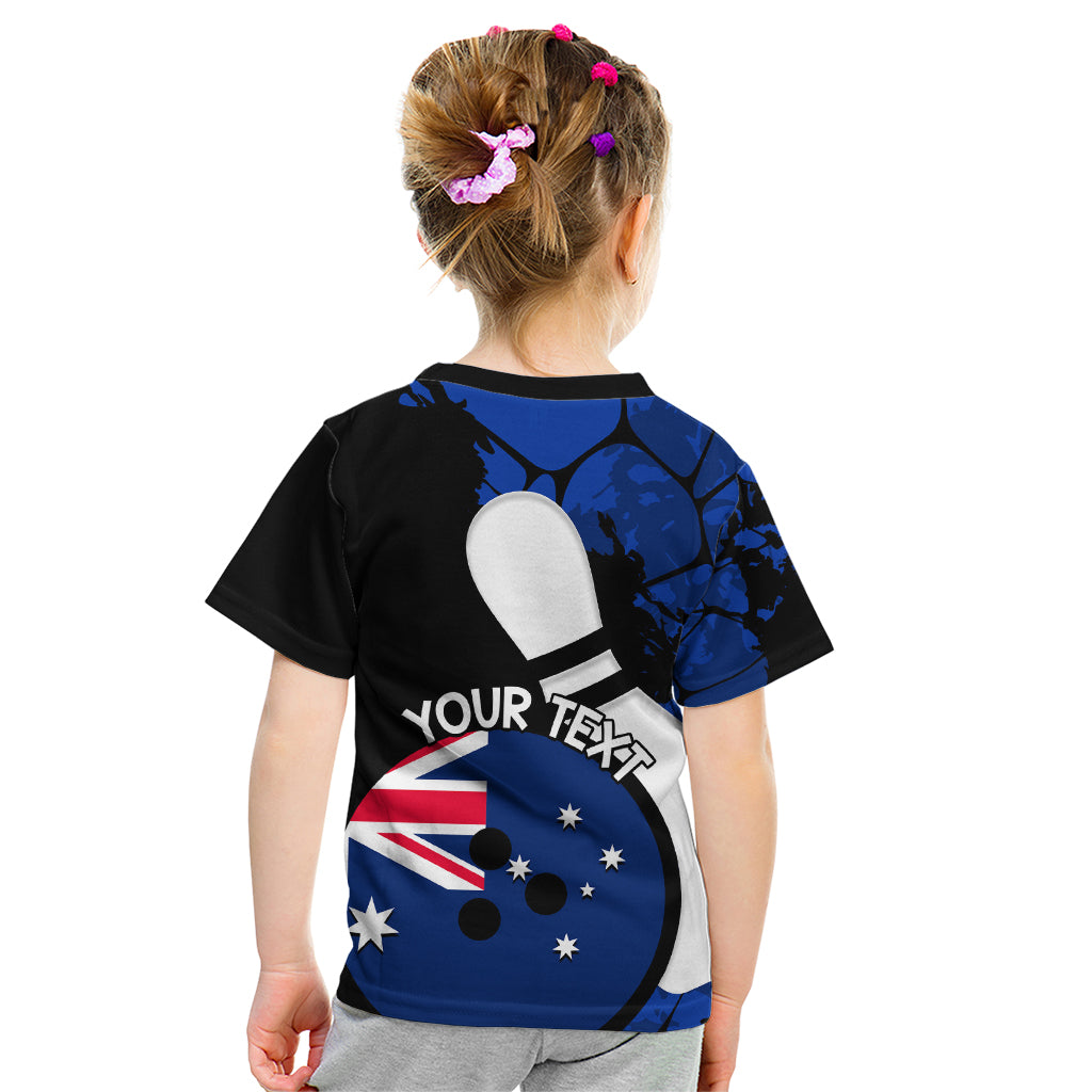 Personalised Australia Bowling Born To Bowl Kid T Shirt Grunge Style