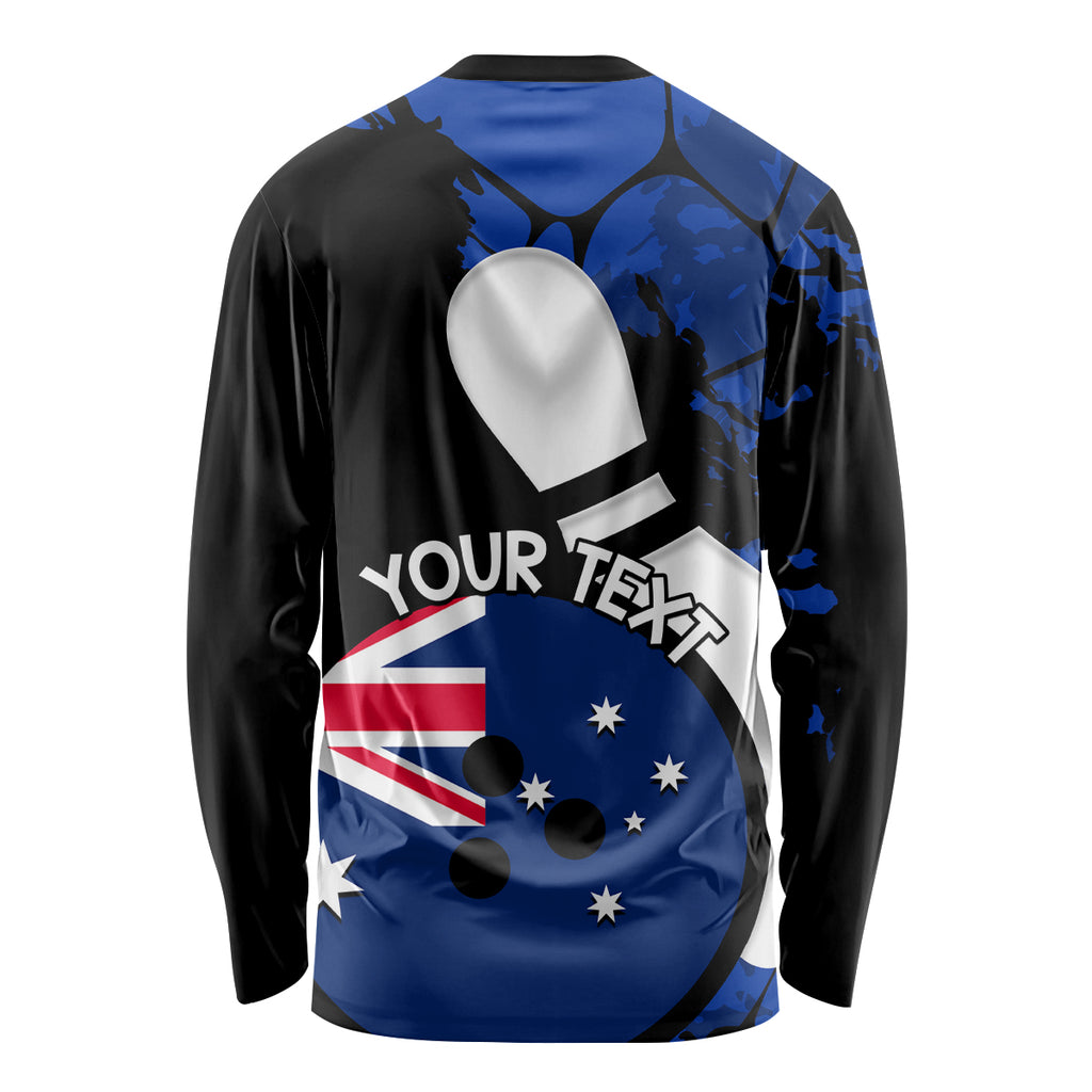 Personalised Australia Bowling Born To Bowl Long Sleeve Shirt Grunge Style