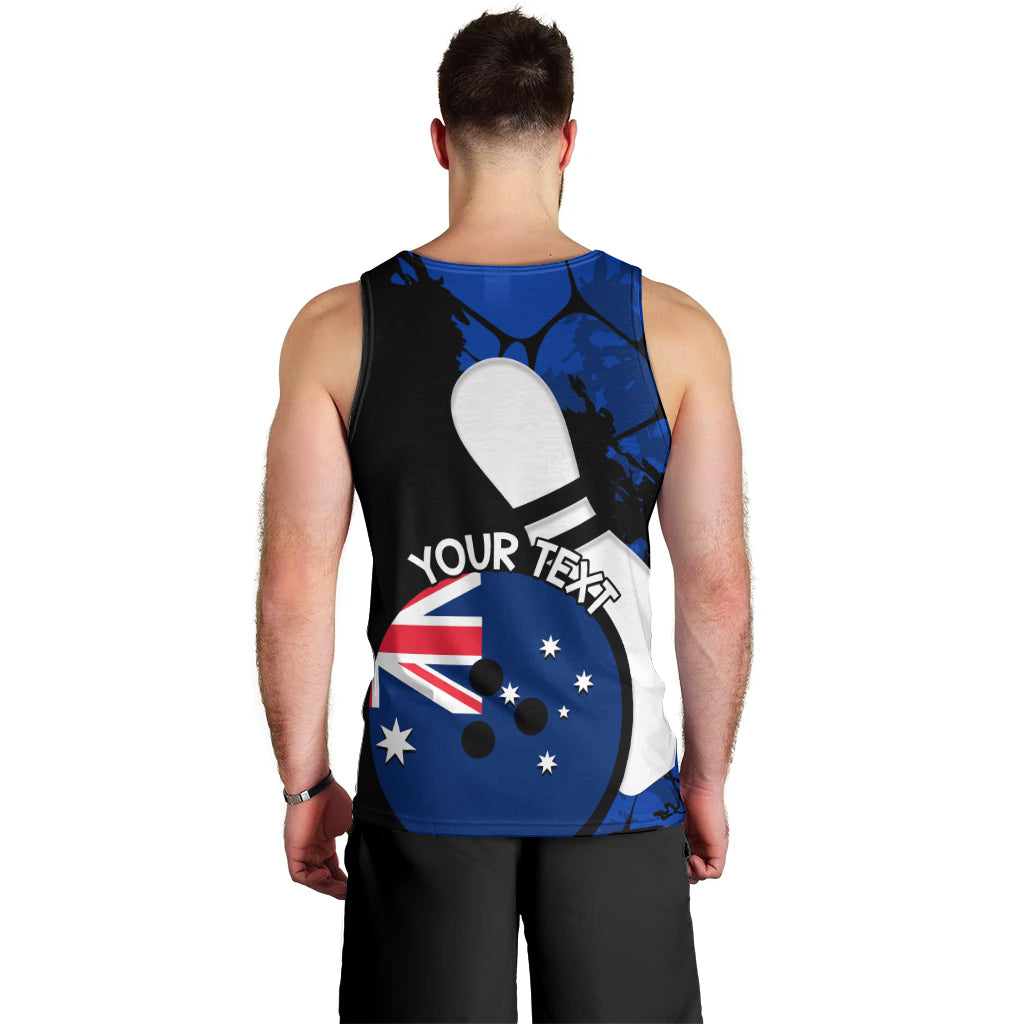 Personalised Australia Bowling Born To Bowl Men Tank Top Grunge Style