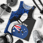 Personalised Australia Bowling Born To Bowl Men Tank Top Grunge Style