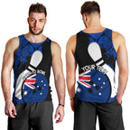 Personalised Australia Bowling Born To Bowl Men Tank Top Grunge Style