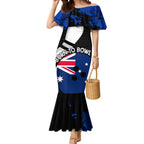 Personalised Australia Bowling Born To Bowl Mermaid Dress Grunge Style