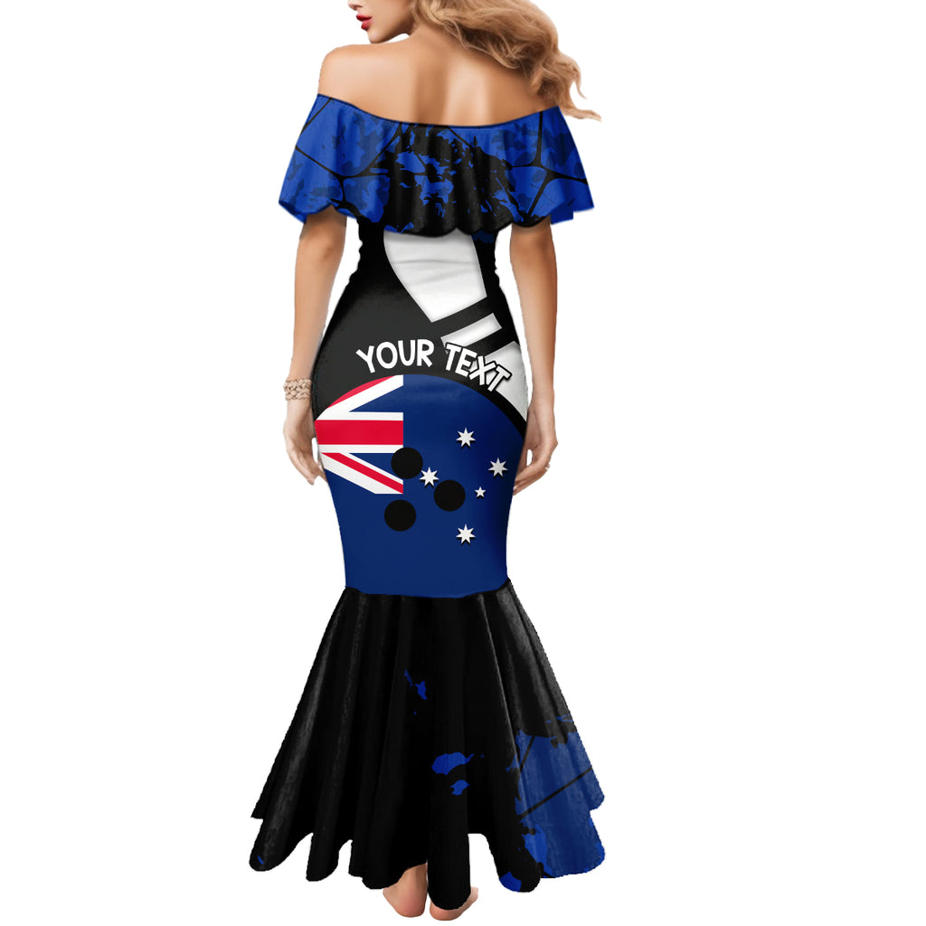 Personalised Australia Bowling Born To Bowl Mermaid Dress Grunge Style