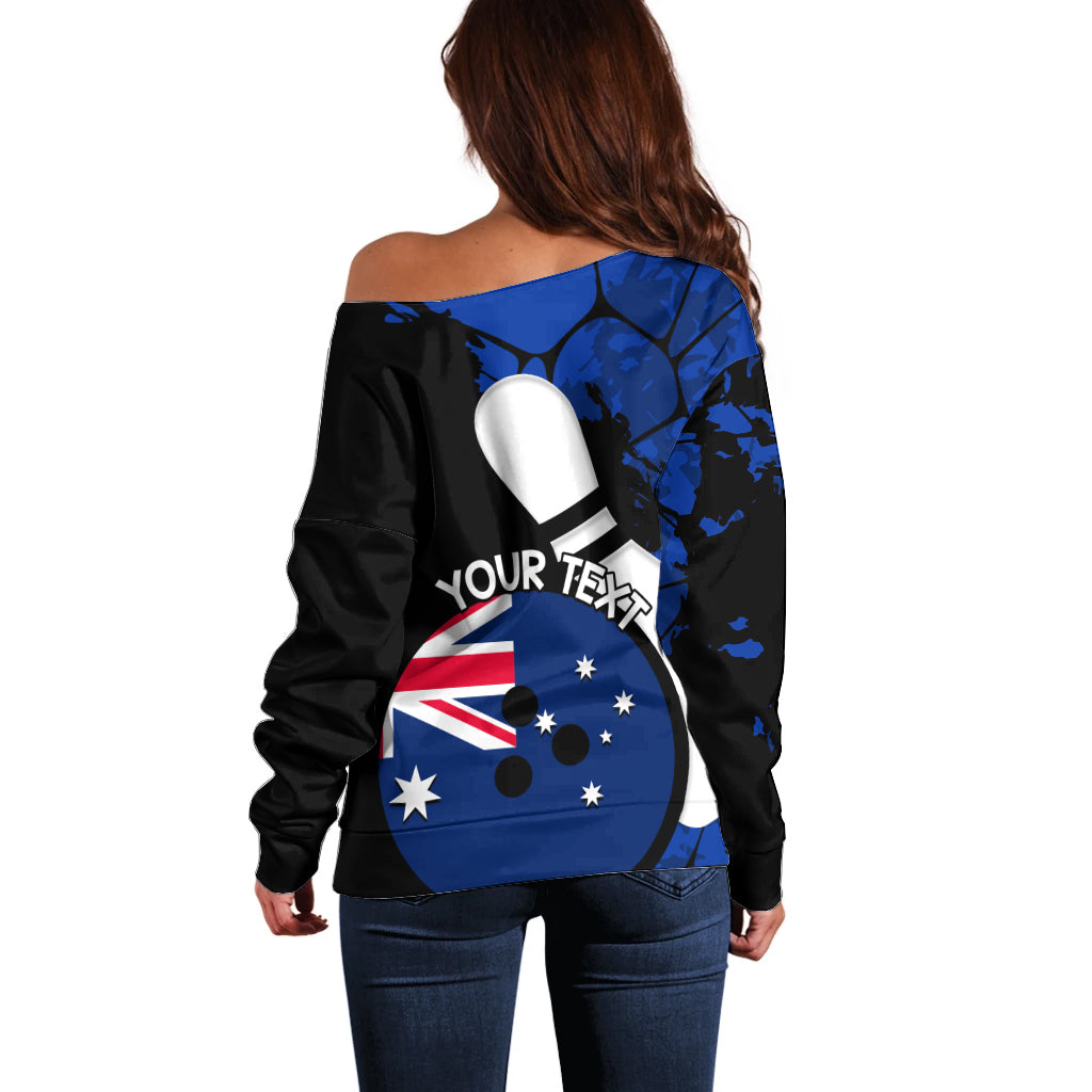 Personalised Australia Bowling Born To Bowl Off Shoulder Sweater Grunge Style