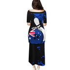 Personalised Australia Bowling Born To Bowl Puletasi Grunge Style