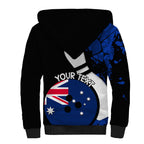 Personalised Australia Bowling Born To Bowl Sherpa Hoodie Grunge Style