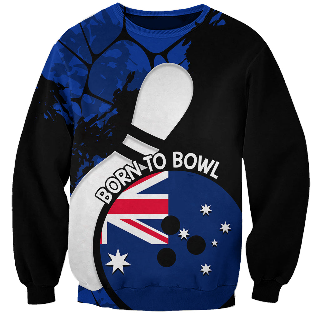 Personalised Australia Bowling Born To Bowl Sweatshirt Grunge Style