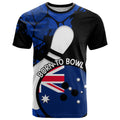 Personalised Australia Bowling Born To Bowl T Shirt Grunge Style