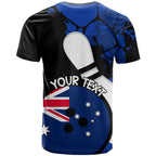 Personalised Australia Bowling Born To Bowl T Shirt Grunge Style