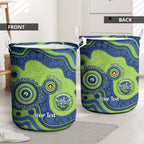 Canberra Raiders NAIDOC Week 2026 Personalised Laundry Basket 50 Years of Deadly Aboriginal Art