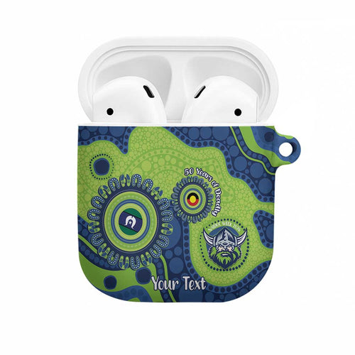 Canberra Raiders NAIDOC Week 2026 Personalised AirPods Case 50 Years of Deadly Aboriginal Art
