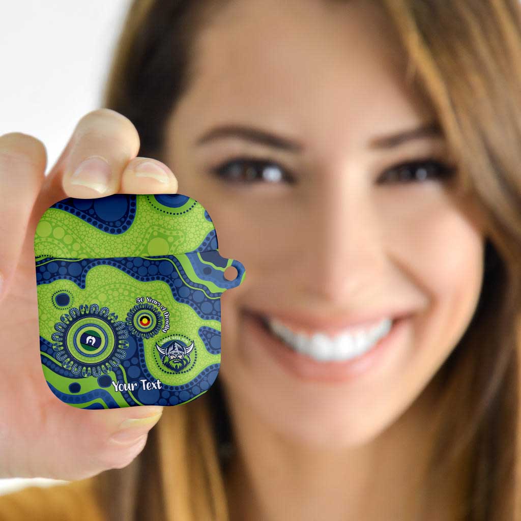 Canberra Raiders NAIDOC Week 2026 Personalised AirPods Case 50 Years of Deadly Aboriginal Art