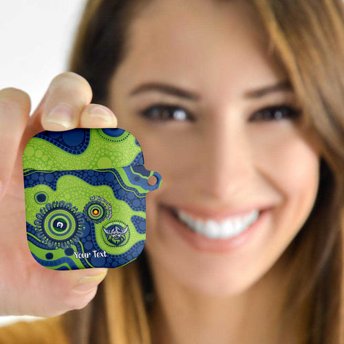 Canberra Raiders NAIDOC Week 2026 Personalised AirPods Case 50 Years of Deadly Aboriginal Art