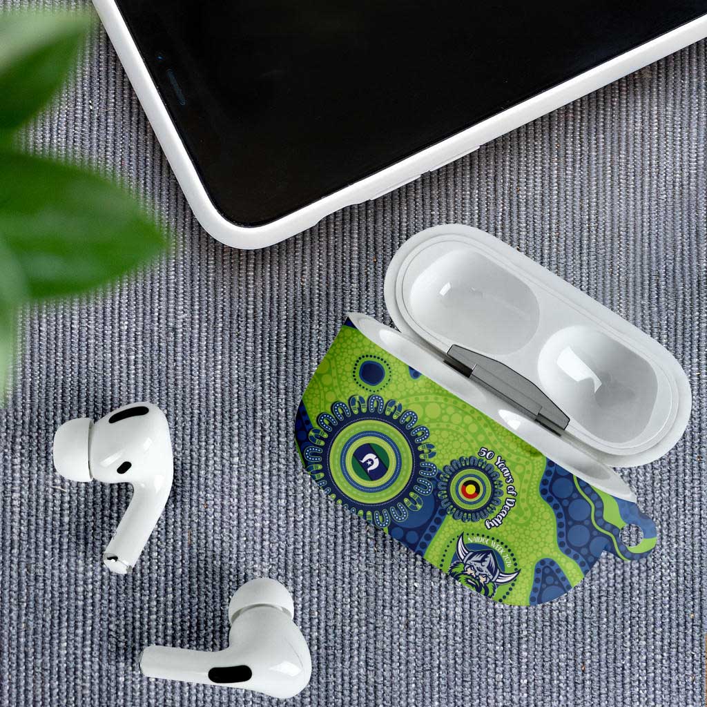 Canberra Raiders NAIDOC Week 2026 Personalised AirPods Case 50 Years of Deadly Aboriginal Art
