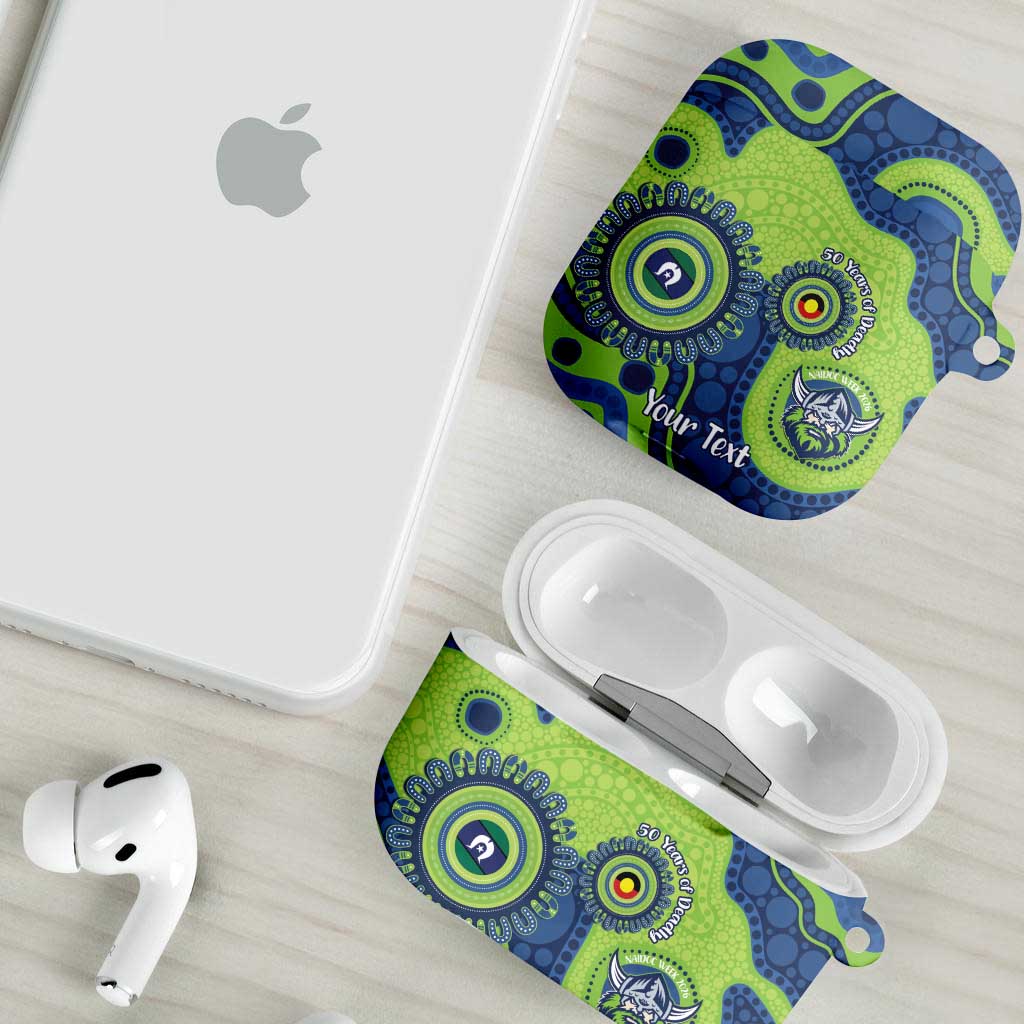 Canberra Raiders NAIDOC Week 2026 Personalised AirPods Case 50 Years of Deadly Aboriginal Art