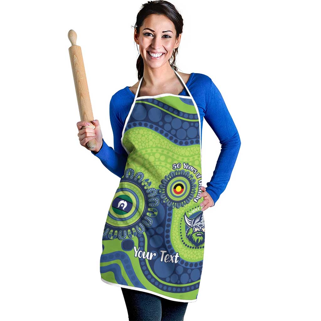 Canberra Raiders NAIDOC Week 2026 Personalised Apron 50 Years of Deadly Aboriginal Art