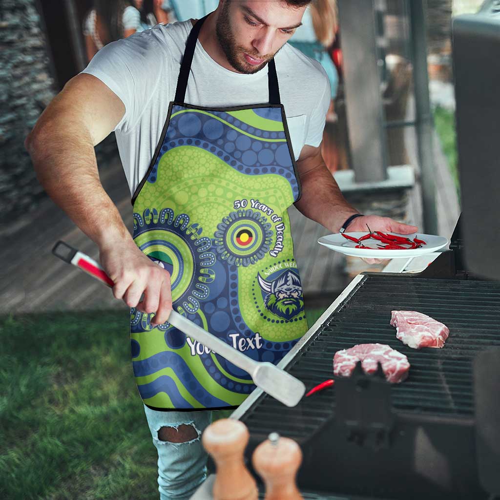 Canberra Raiders NAIDOC Week 2026 Personalised Apron 50 Years of Deadly Aboriginal Art