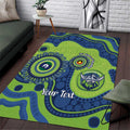 Canberra Raiders NAIDOC Week 2026 Personalised Area Rug 50 Years of Deadly Aboriginal Art