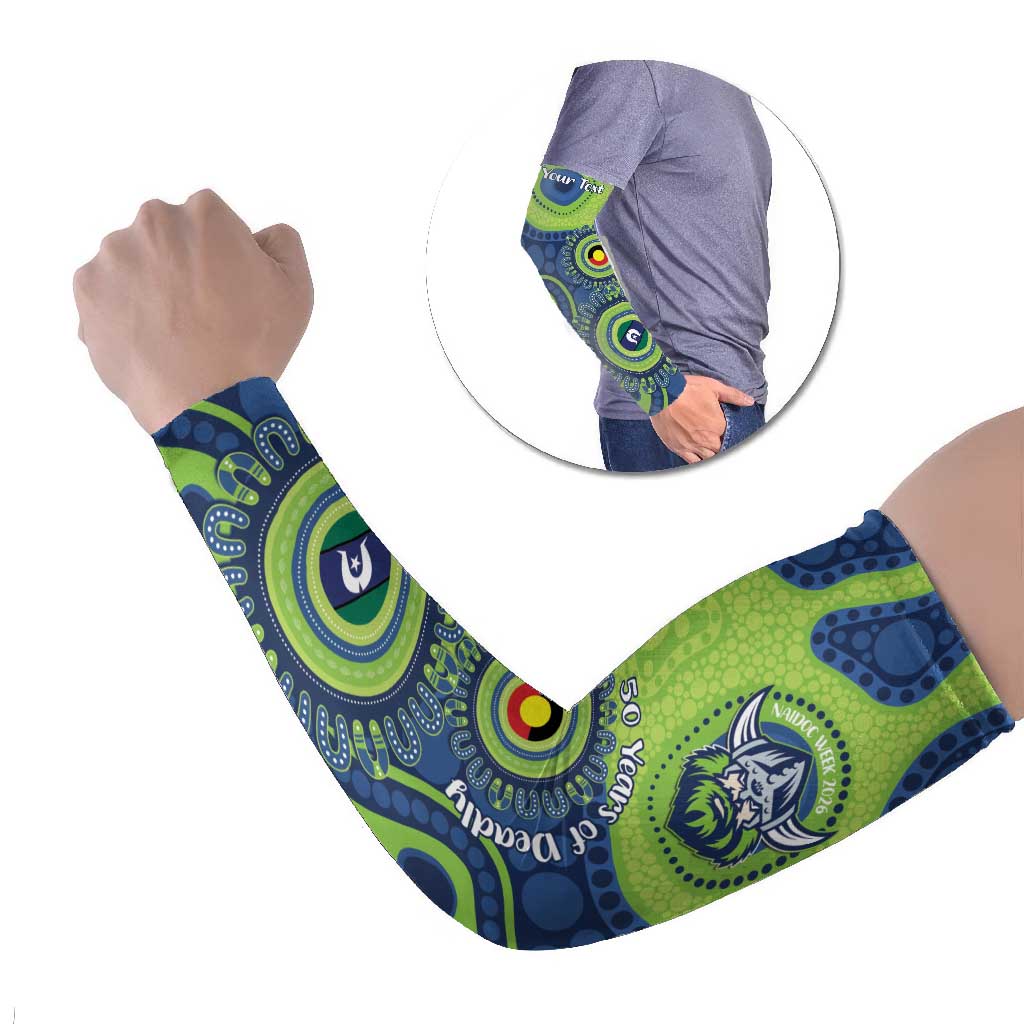 Canberra Raiders NAIDOC Week 2026 Personalised Arm Sleeves 50 Years of Deadly Aboriginal Art