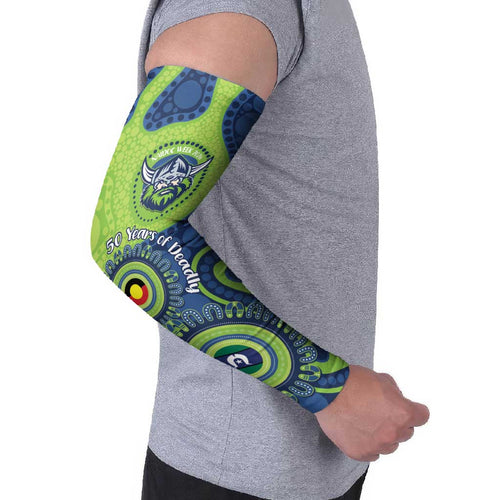 Canberra Raiders NAIDOC Week 2026 Personalised Arm Sleeves 50 Years of Deadly Aboriginal Art