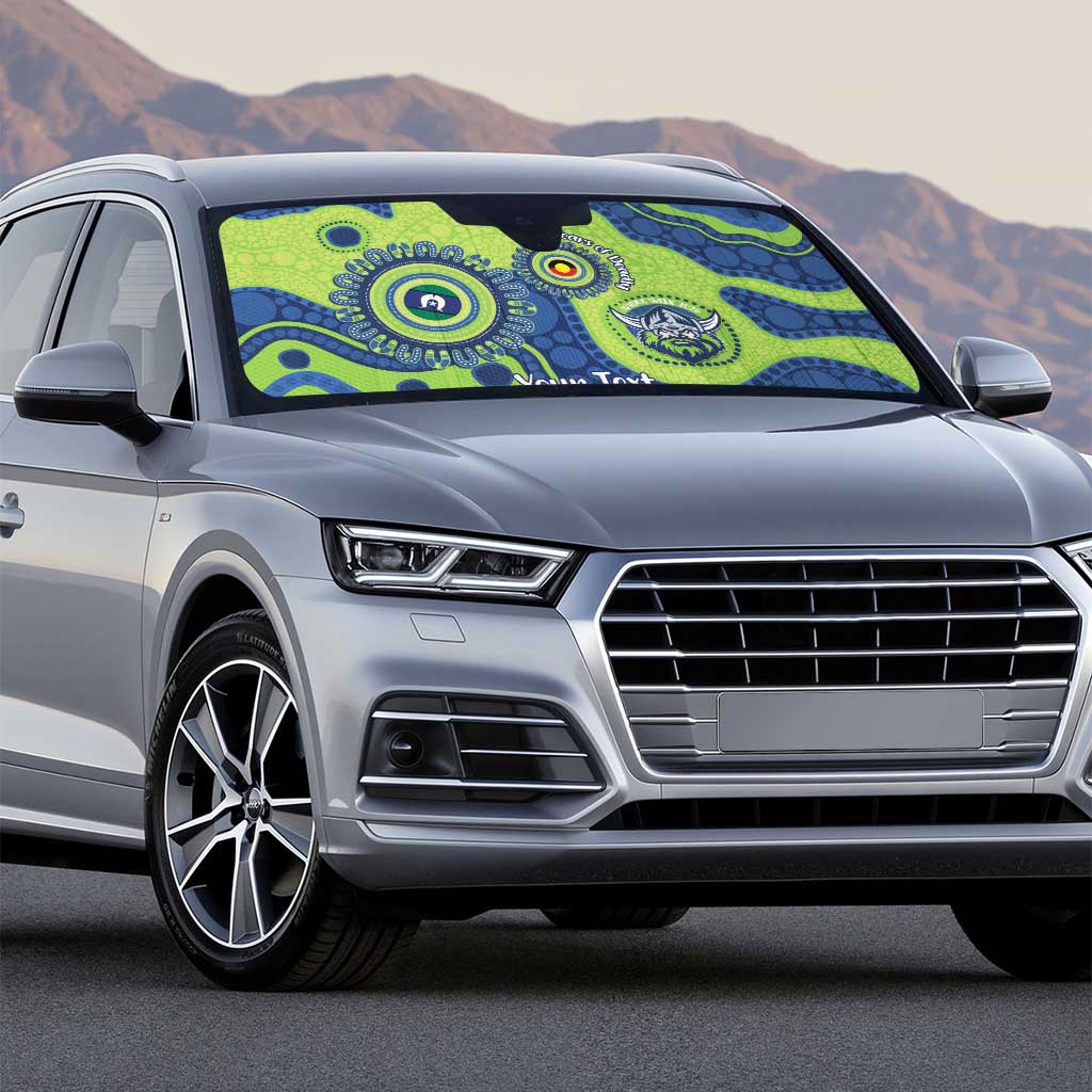 Canberra Raiders NAIDOC Week 2026 Personalised Auto Sun Shade 50 Years of Deadly Aboriginal Art