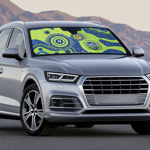 Canberra Raiders NAIDOC Week 2026 Personalised Auto Sun Shade 50 Years of Deadly Aboriginal Art