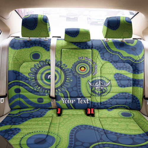Canberra Raiders NAIDOC Week 2026 Personalised Back Car Seat Cover 50 Years of Deadly Aboriginal Art