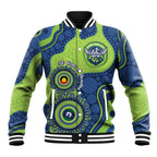 Canberra Raiders NAIDOC Week 2026 Personalised Baseball Jacket 50 Years of Deadly Aboriginal Art