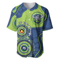 Canberra Raiders NAIDOC Week 2026 Personalised Baseball Jersey 50 Years of Deadly Aboriginal Art