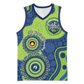 Canberra Raiders NAIDOC Week 2026 Personalised Basketball Jersey 50 Years of Deadly Aboriginal Art